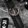 Montre chronographe sport multifonction à quartz