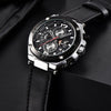 Montre chronographe sport multifonction à quartz
