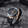 Montre chronographe sport multifonction à quartz