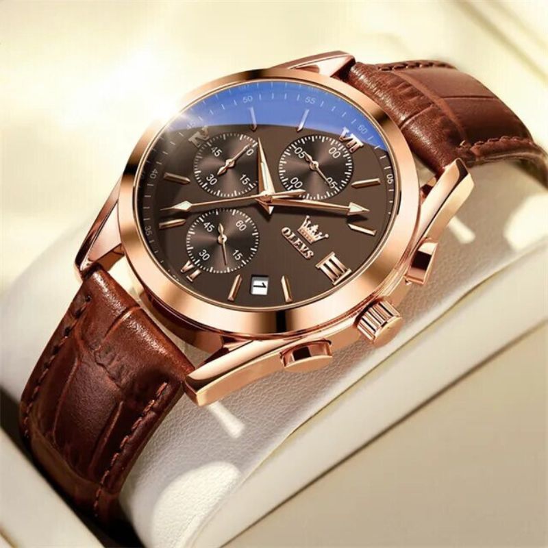 Montre chronographe lumineuse à quartz