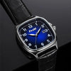 Montre à quartz avec bracelet en cuir