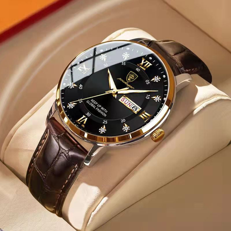 Montre lumineuse étanche pour hommes