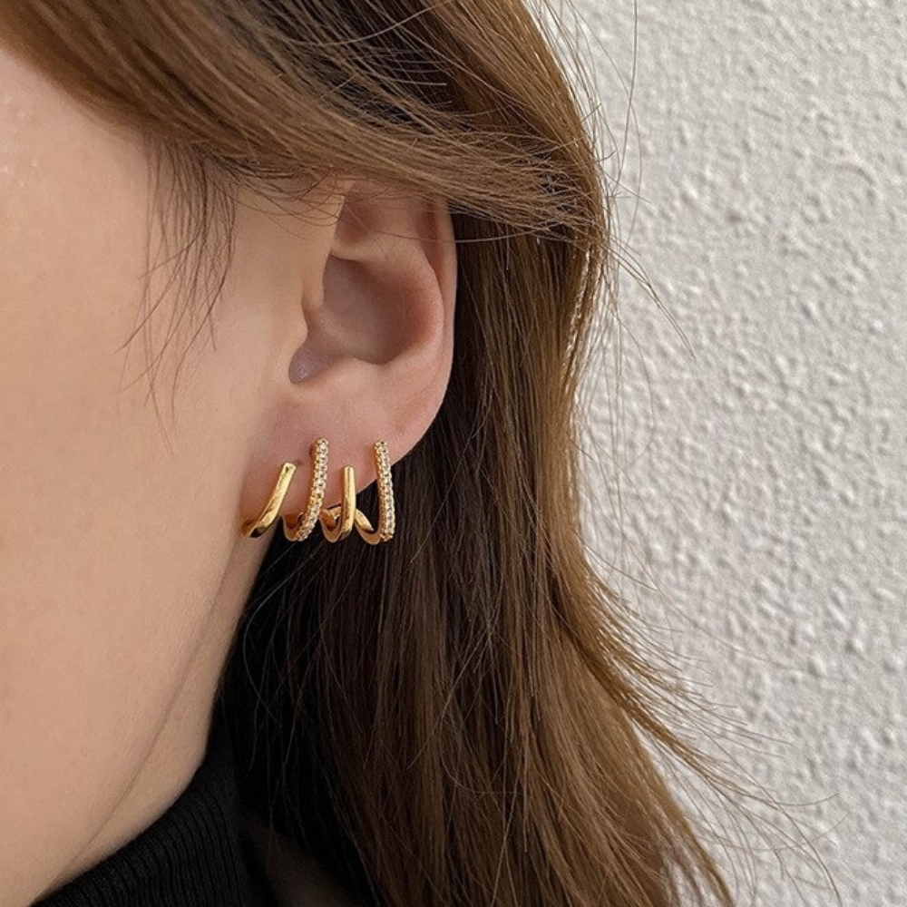 Boucles d'oreilles élégantes (1+1)