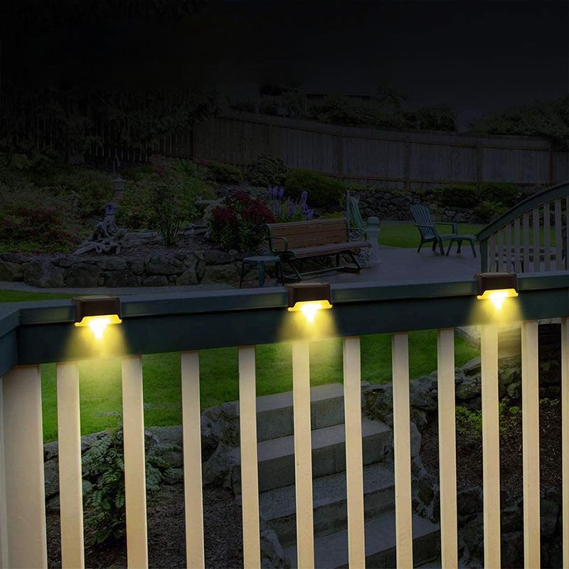 Lampe solaire LED pour escalier, lampe murale extérieure étanche (8pcs)