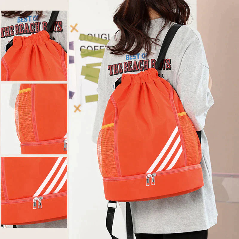 Sac à dos de sport moderne avec fermeture à cordon de serrage