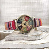 Wise | Montre rétro avec bracelet en toile de jean