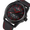 Montre à quartz avec bracelet en cuir