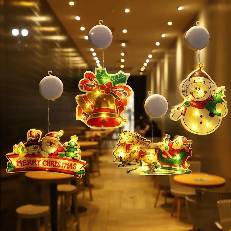 Décoration de Noël aux lumières joyeuses