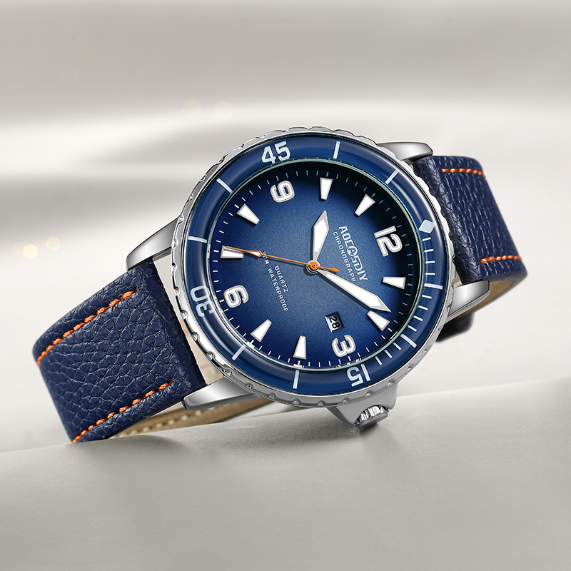 Montre casual à bracelet en cuir
