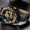 Montre chronographe à quartz lumineuse pour hommes