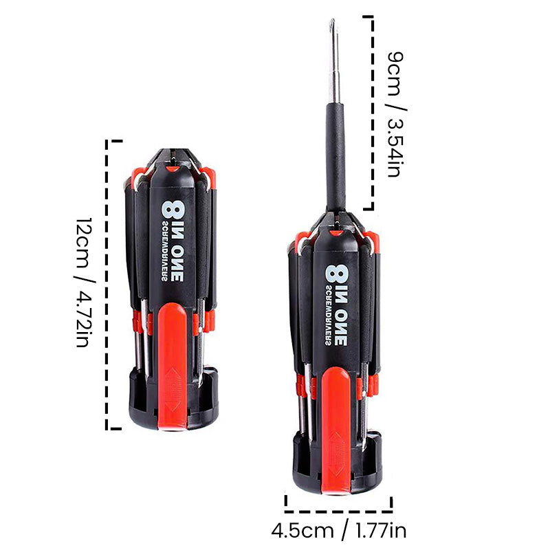 ZEKE 8 tournevis en 1 outil avec lampe de travail et lampe de poche