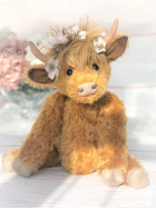 Fleurs Highland Cute Cow "Hamish" (Vache mignonne)
