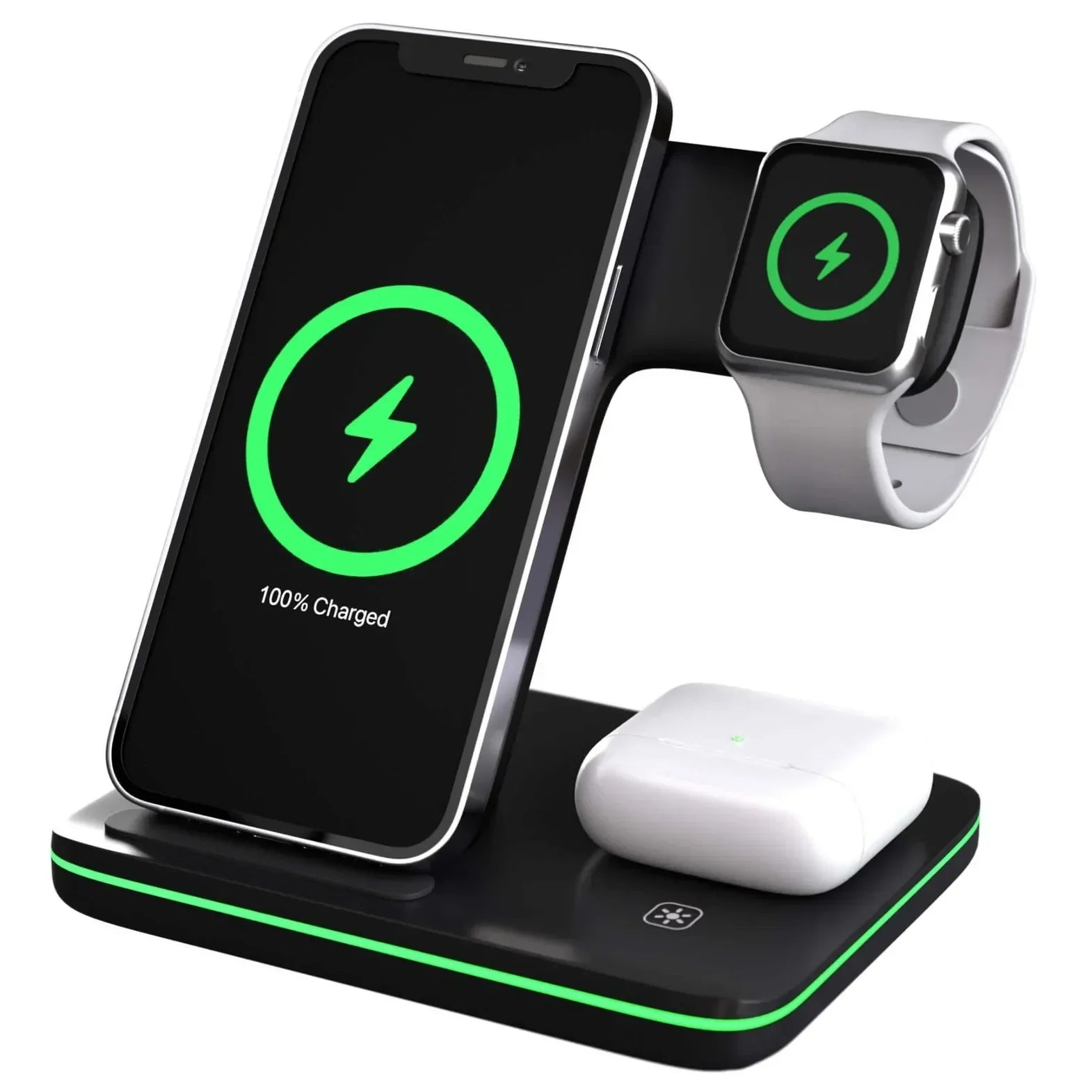 Smart Charger Chargeur sans fil 3-en-1 pour Apple et Samsung