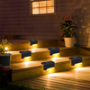Lampe solaire LED pour escalier, lampe murale extérieure étanche (8pcs)