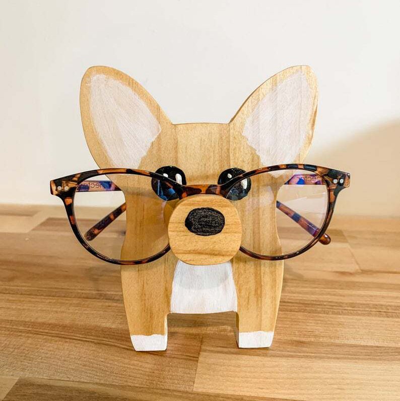 Porte-lunettes Minimals fait main avec motif d'animaux mignons