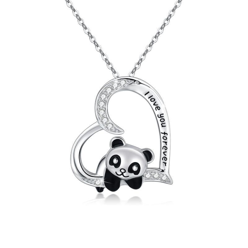 Collier Panda en argent sterling