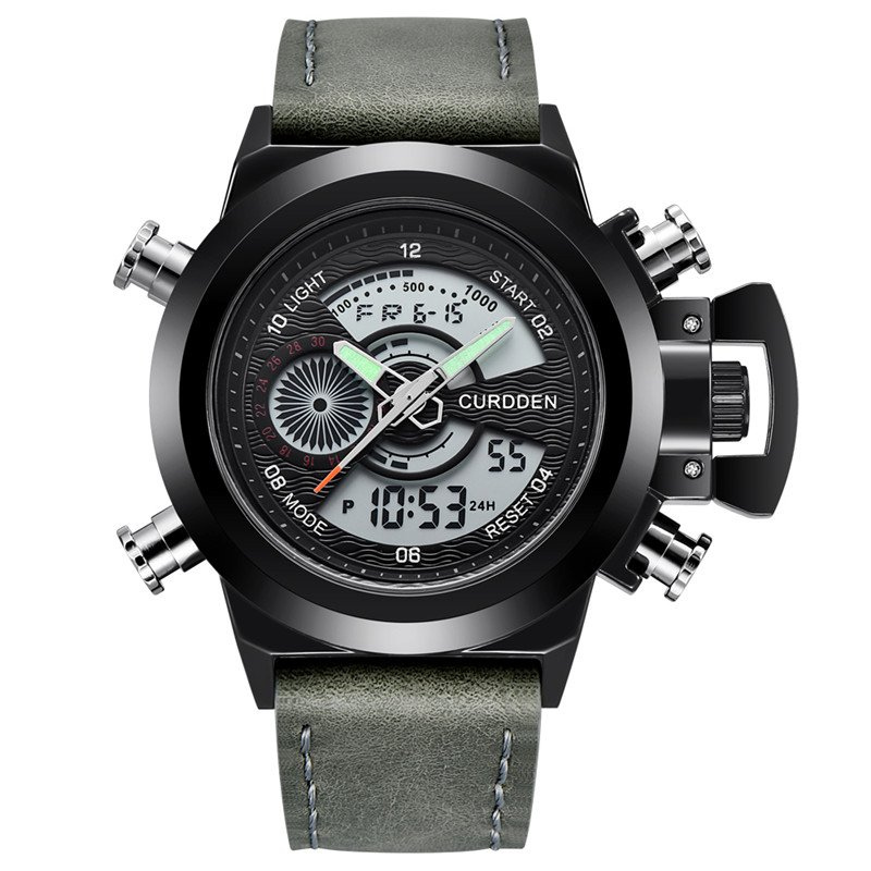 Montre chronographe de mode à double heure