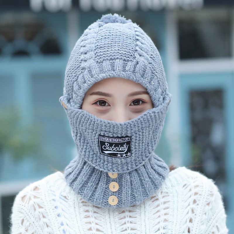 Masque chaud Bonnet chaud coupe-vent avec écharpe