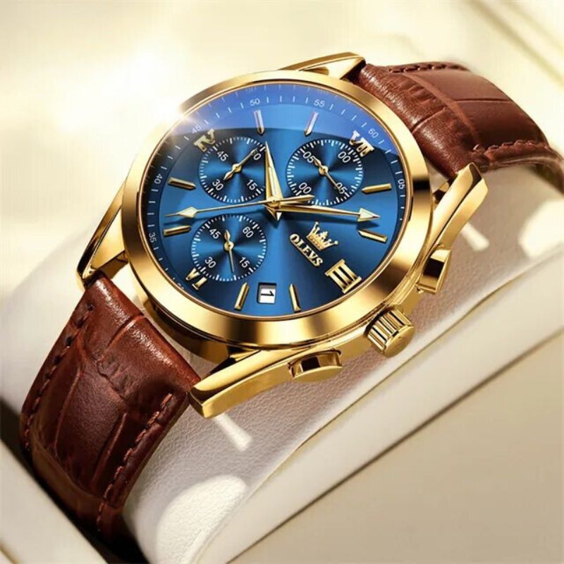Montre chronographe lumineuse à quartz
