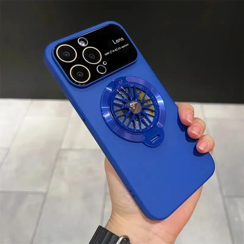 Protège-objectif gyroscope pivotant Étui magnétique pour téléphone portable
