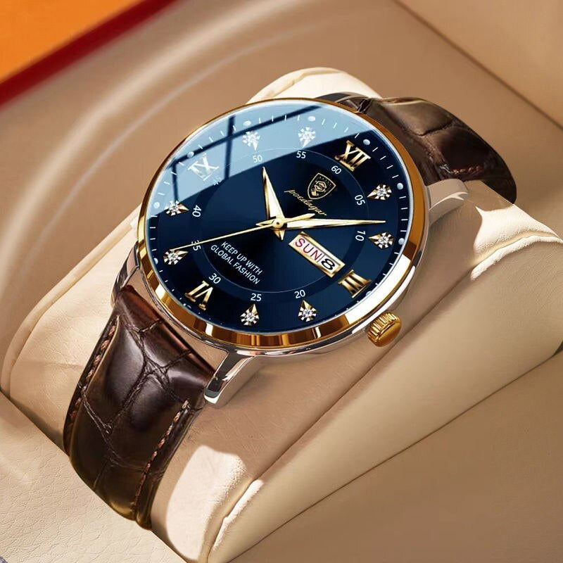 Montre lumineuse étanche pour hommes