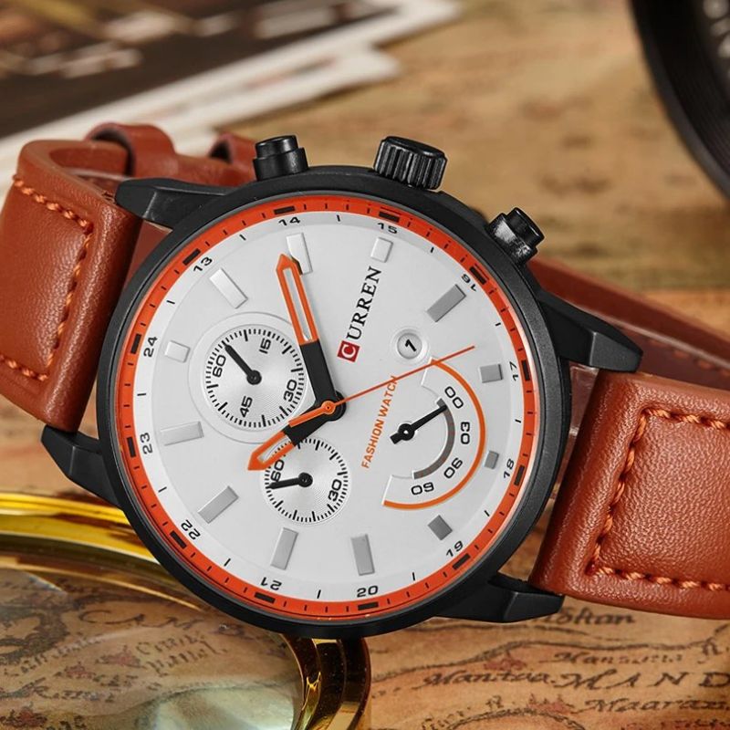 Montre à quartz sport et décontractée