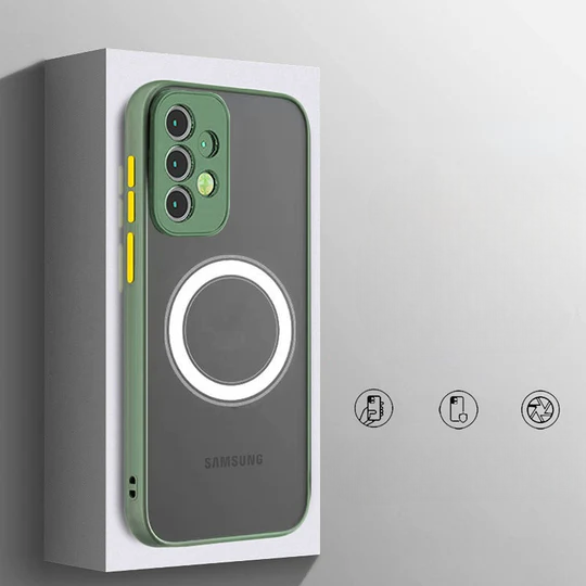 Samsung Magnetic Matte Shockproof Phone Case (en anglais)