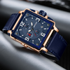 Montre tactique à quartz en cuir pour hommes