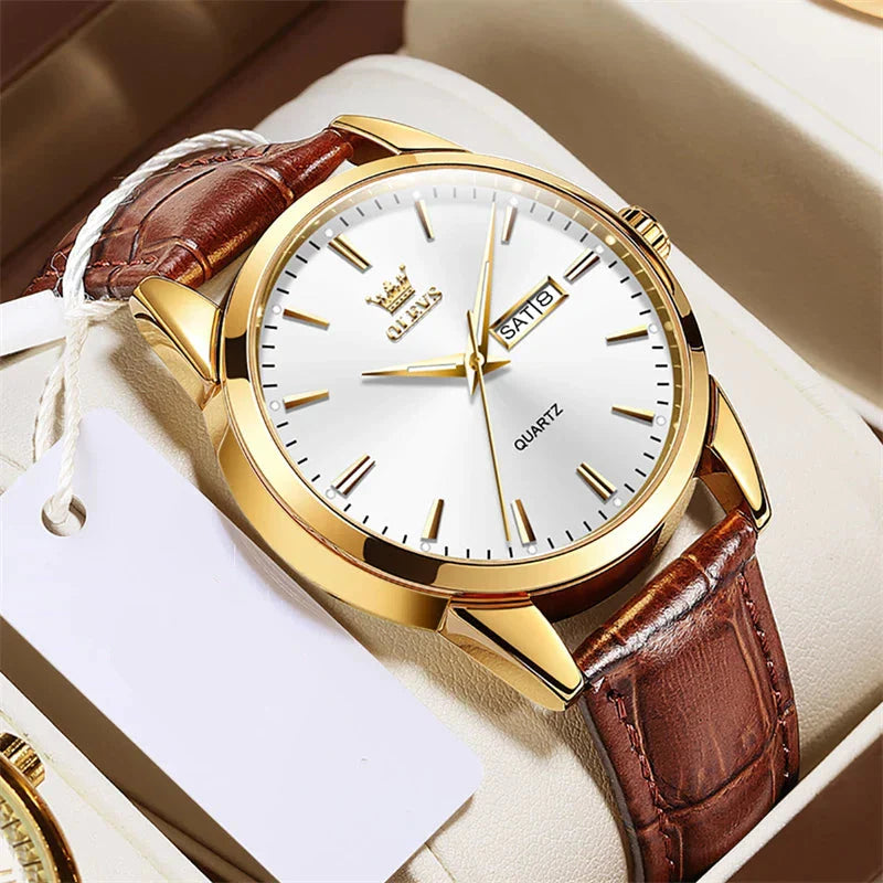 Montre de luxe en cuir pour entreprises