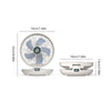 Mini ventilateur mural pliable et rechargeable