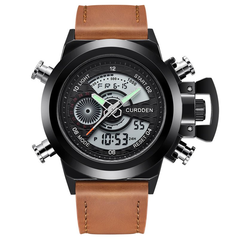 Montre chronographe de mode à double heure