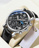Montre à quartz avec bracelet en cuir de luxe