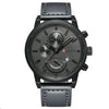 Montre à quartz sport et décontractée