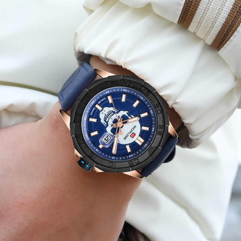 Montre multifonction étanche à la mode avec chronographe