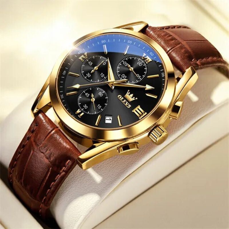 Montre chronographe lumineuse à quartz
