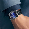 Montre à quartz avec bracelet en cuir