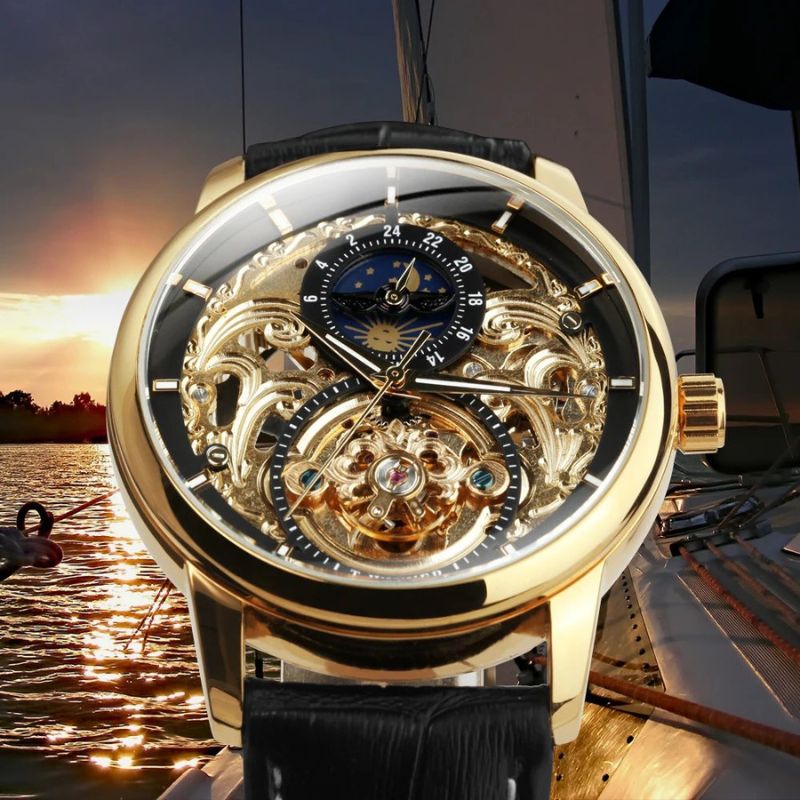 Montre automatique Moon Phase Skeleton
