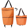 Sac trolley pliable 2 en 1 pour les courses