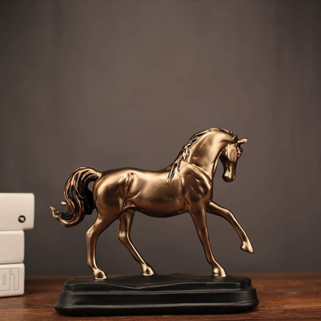 Ornement cheval en résine