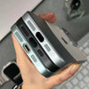 Étui pour iPhone en cuir velouté avec cadre métallique anti-chute