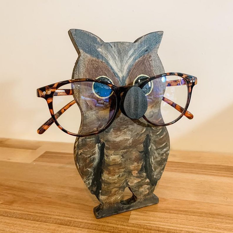 Porte-lunettes Minimals fait main avec motif d'animaux mignons