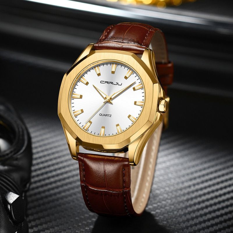 Montre à quartz minimaliste et décontractée