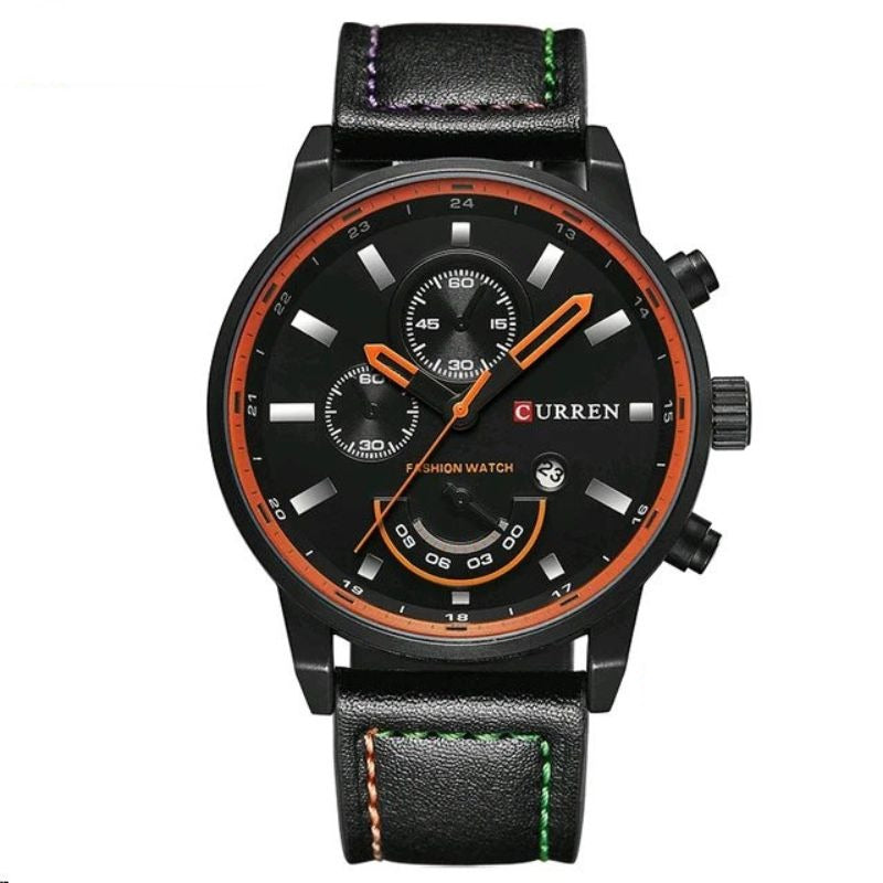 Montre à quartz sport et décontractée