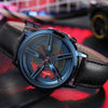 Montre à quartz avec cadran à moyeu rotatif