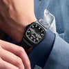 Montre à quartz avec bracelet en cuir