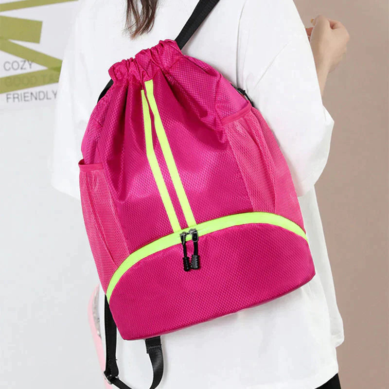Sac à dos de sport moderne avec fermeture à cordon de serrage