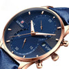 Montre de luxe à quartz, chronographe et étanche