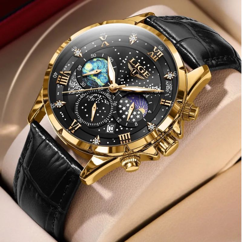 Elégante montre Moonphase