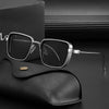 Lunettes de soleil carrées métallisées