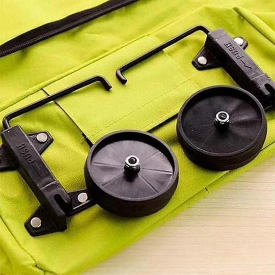 Sac trolley pliable 2 en 1 pour les courses